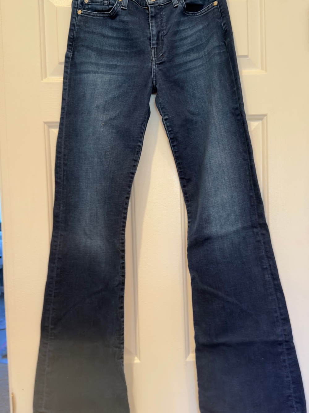 7 For All Mankind Women's Dark Blue Bootcut Jeans